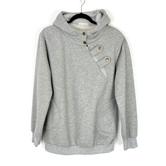 Miusol Pullover Sweatshirt Hoodie Zip Snap Streetwear Style Athleisure Track - Picture 1 of 7
